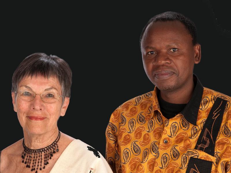Ginn Fourie and Letlapa Mphalele in Beyond Forgiving