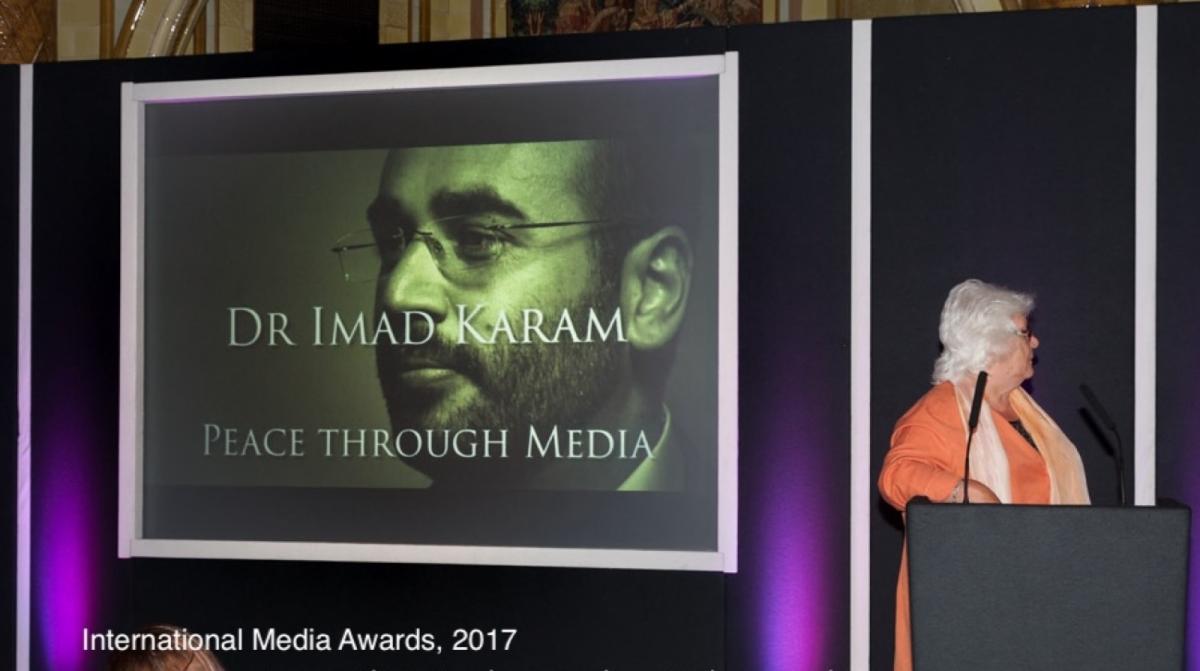 Announcement of Award for Dr Imad Karam