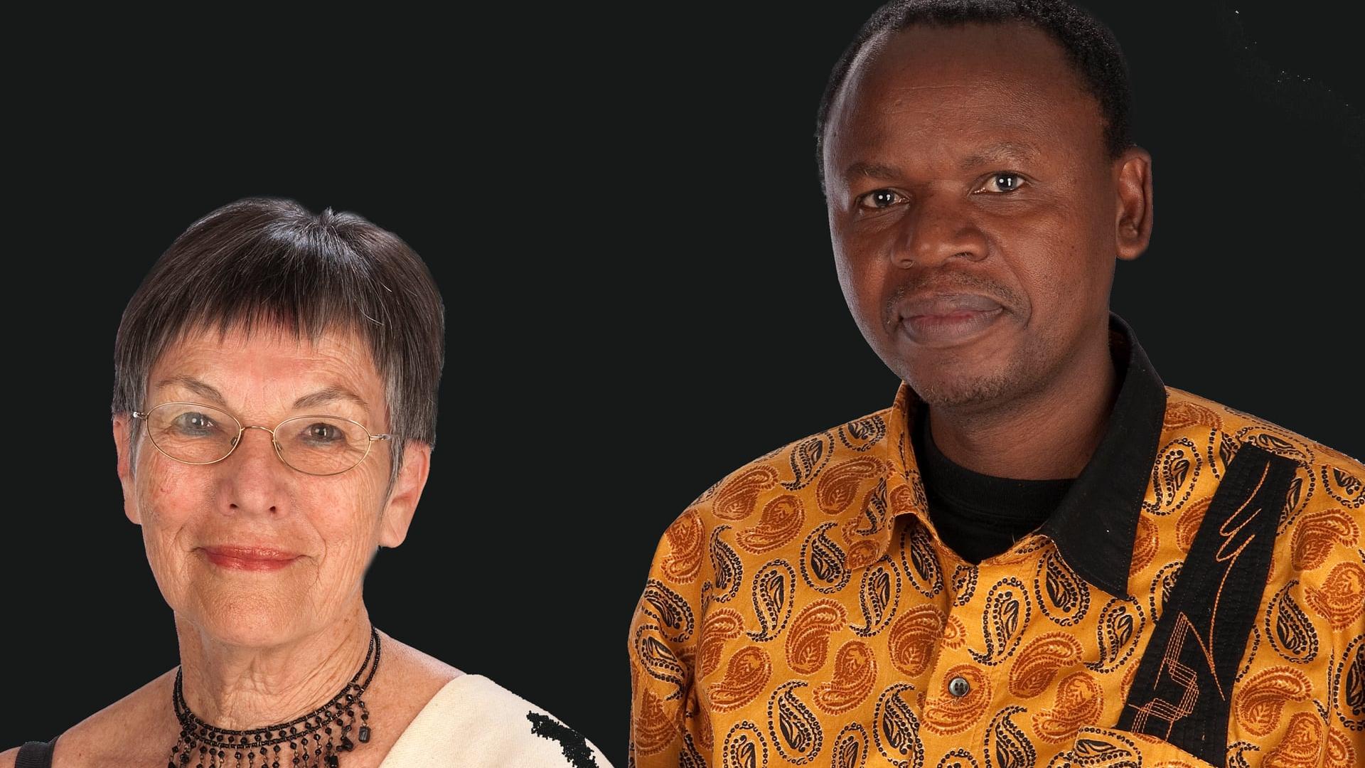 Ginn Fourie and Letlapa Mphalele in Beyond Forgiving